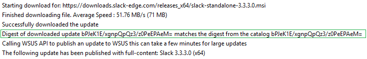 slack install msi