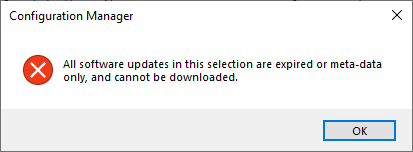 metadata-only update unable to download into deployment package