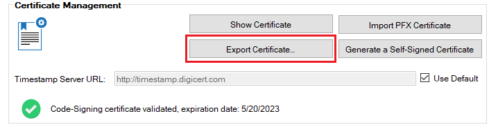Export WSUS Signing Certificate