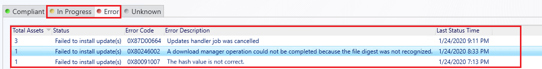 View Status Software Update Deployment SCCM Console