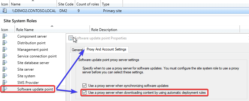 Check if proxy is enabled for ADR Downloads