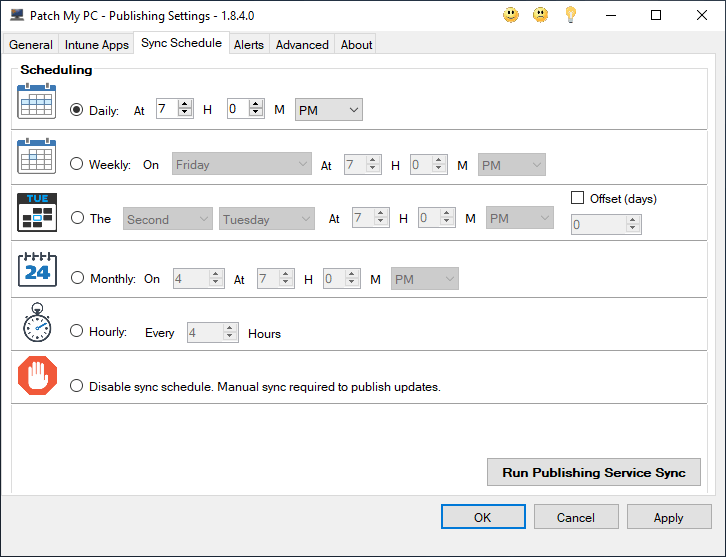 Configure Intune Sync Schedule