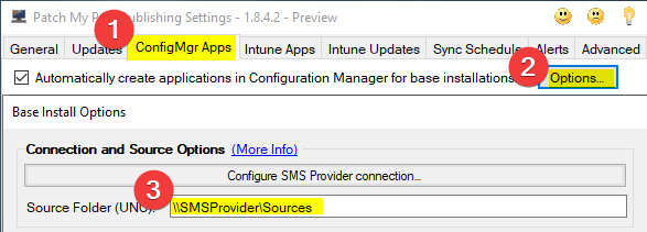 Content Source for ConfigMgr Applications.