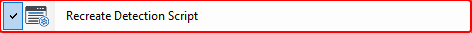 Recreate Detection Script