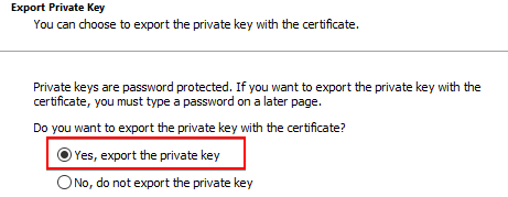 Yes, export the private key