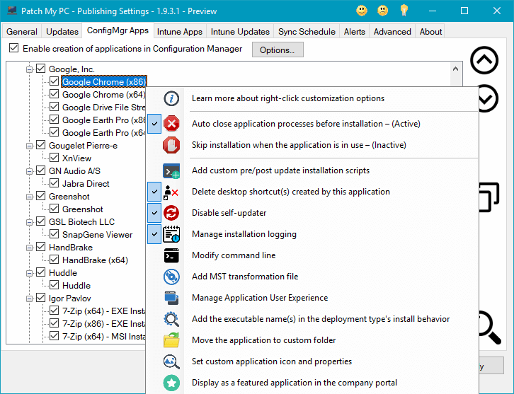 List of Products to Package as Applications in SCCM