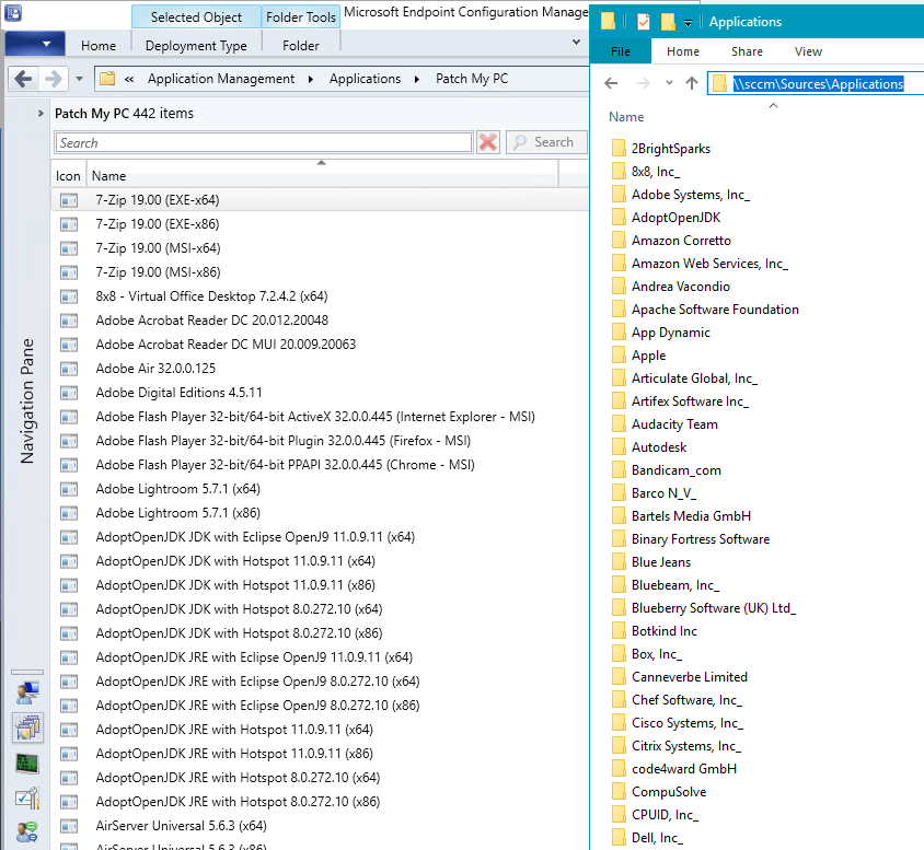 Application Source Content Folders for ConfigMgr Applications