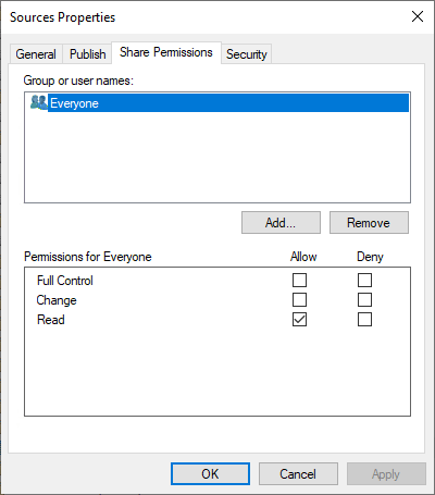 Failed to download content access denied - SMB permissions