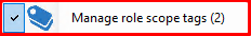 Manage Role Scope Tag