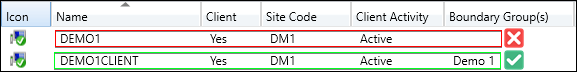 Verify ConfigMgr Device is Within a Boundary Group in the SCCM Console Devices Node