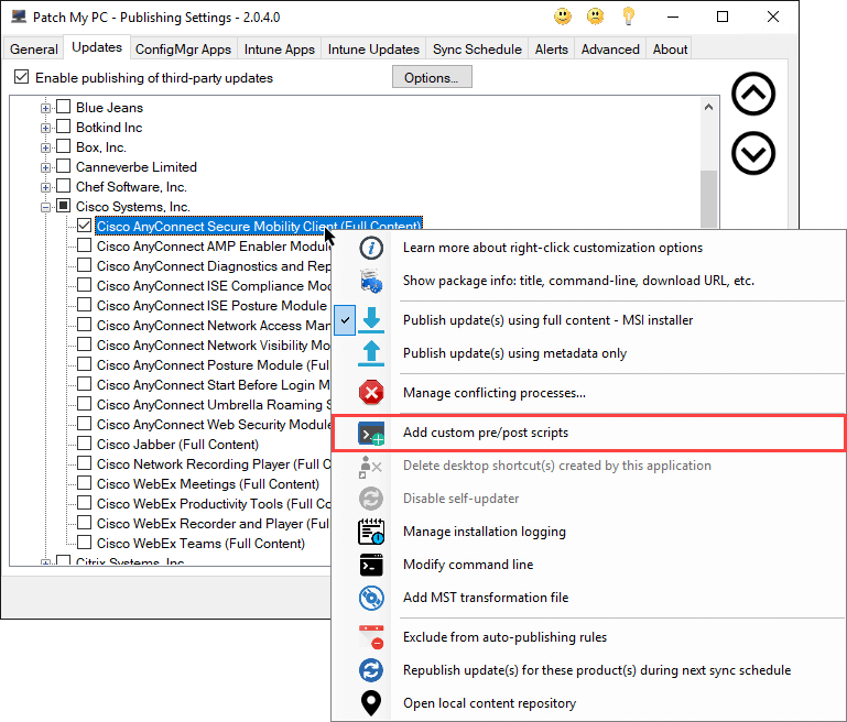 update cisco anyconnect