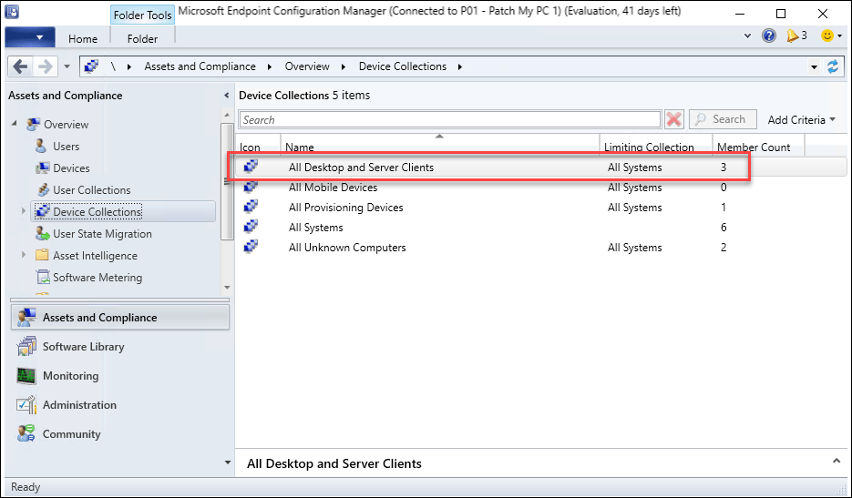 Personal Lab Subscription device count exceeded in SCCM console