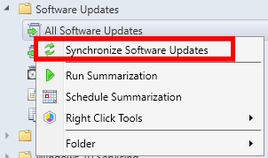 Synchronize Software Updates