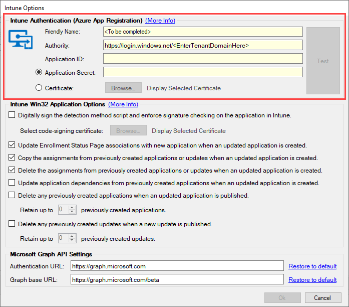 Entering tenant details for multitenancy