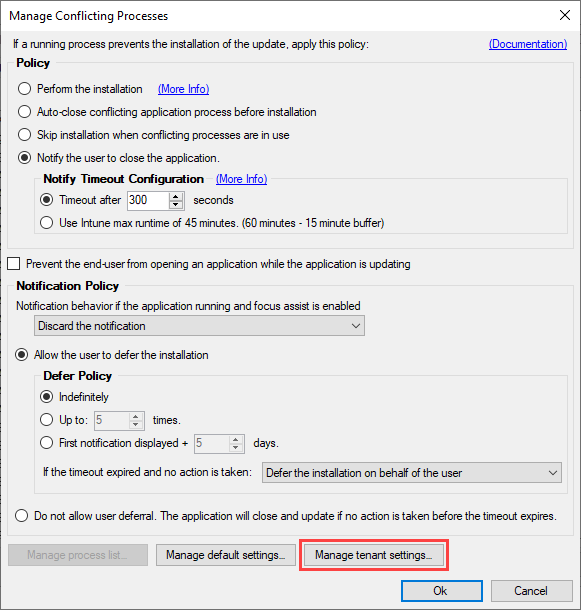 Manage conflicting processes for multitenancy