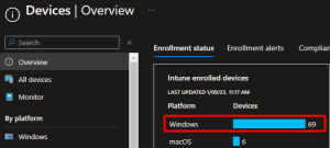 Windows Intune Enrolled Devices List