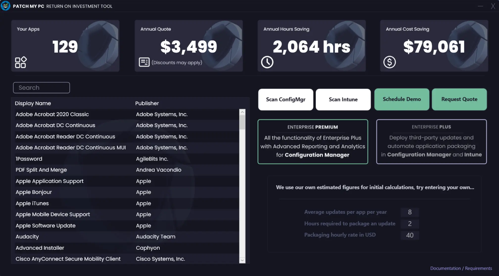 Return on Investment Calculator - Patch My PC