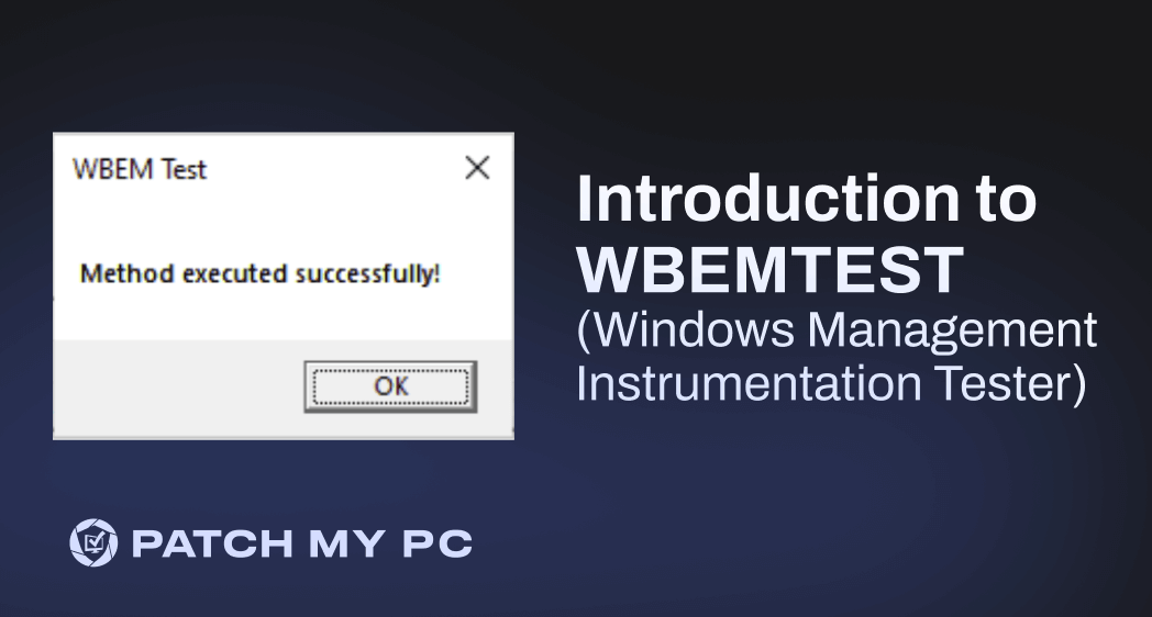 Introduction to WBEMTEST