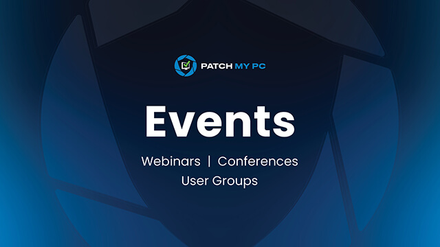 Events: Webinars, User Groups and Conferences