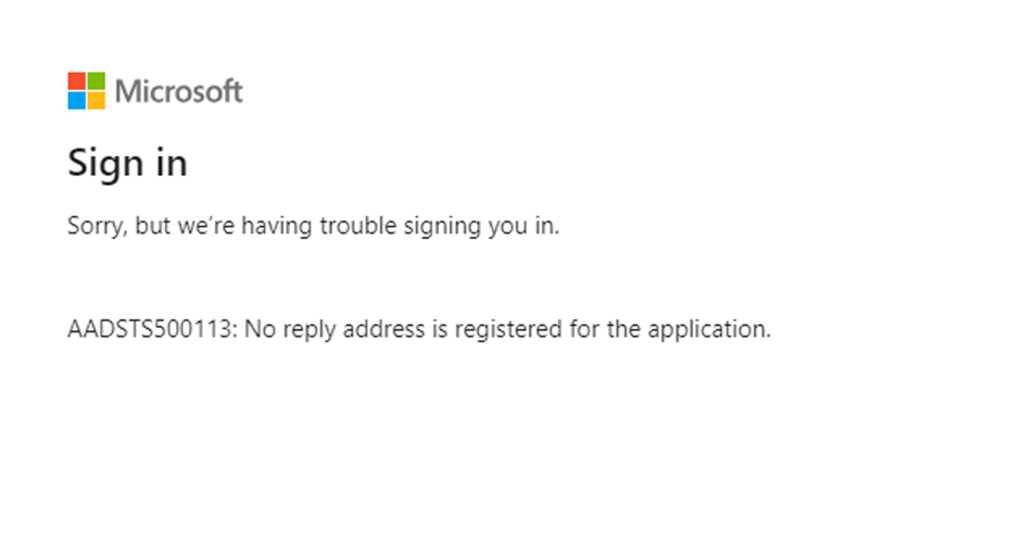 Ignore app registration this error
