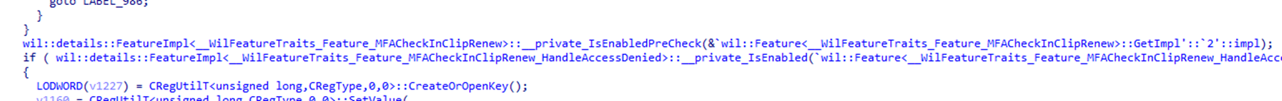 the cliprenew code showing the handle access denied