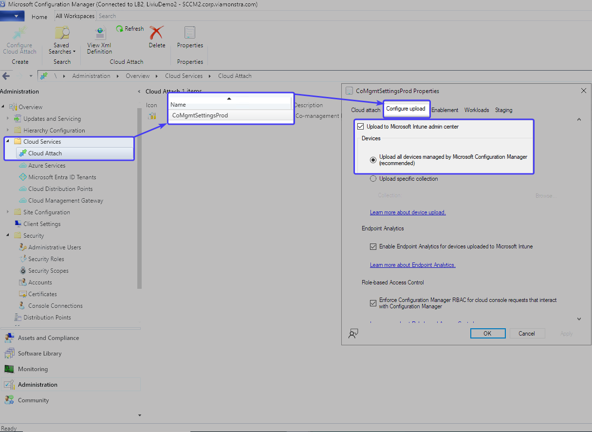 running cmpivot from the intune admin center