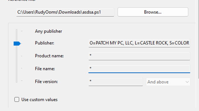 importing the poweshell script to fetch the published of the script so we can add it to the Applocker policy to make sure it will always be allowed and not getting blocked by the constrained language mode