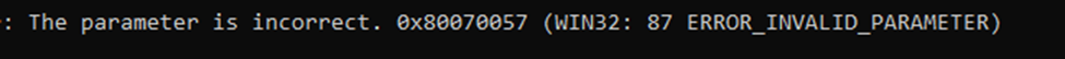 when using powershell to enroll the AIK certificate you could receive the parameter is incorrect error so please use the CMD 