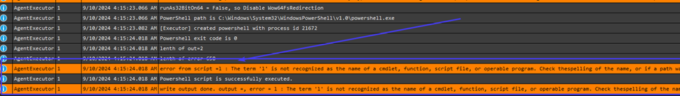 When looking at the error: The term 'l' is not recognized as the name of a cmdlet, function, script file, or operable program.  It seems that Constrained Language Mode is activated on the device