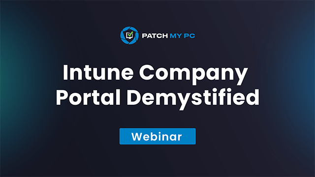 Intune Company Portal Demystified Webinar Feature Image