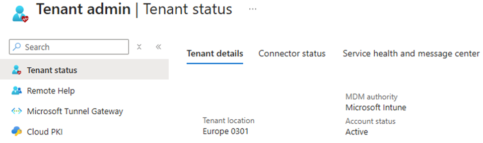 Tenant are all located in Europe 0301