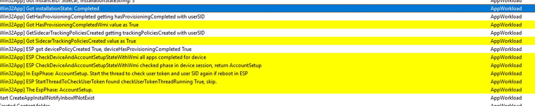 Intune Win32 App Updates on Kiosk Devices because The EspPhase is still in the AccountSetup