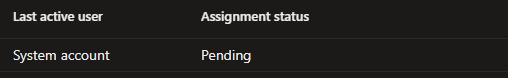 the device inventory agent policy was stuck on pending