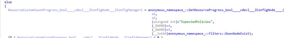 GetResourceProvisionedCount that checks the expectedpolicies csp