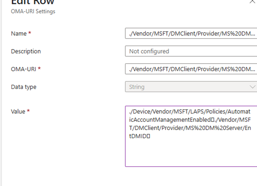 the csp to manually configure the expectedpolicies AKA the security policies which needed to be tracked during the ESP