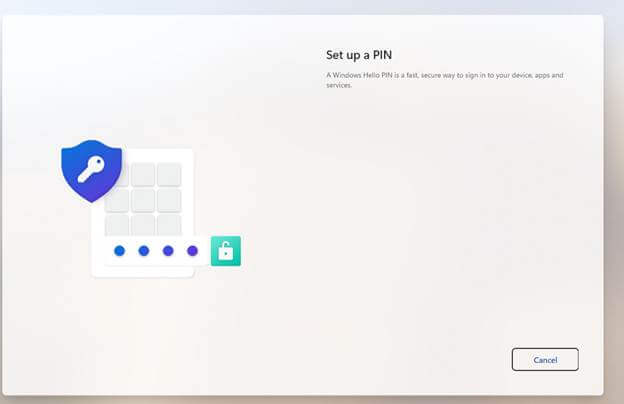 set up a PIN doesn't shows the option to enter A PIN 
Windows Hello For Business 