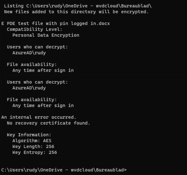 compatibility level: personal data encryption